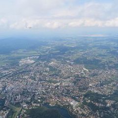 Flugwegposition um 11:55:00: Aufgenommen in der Nähe von Okres Liberec, Tschechien in 1739 Meter